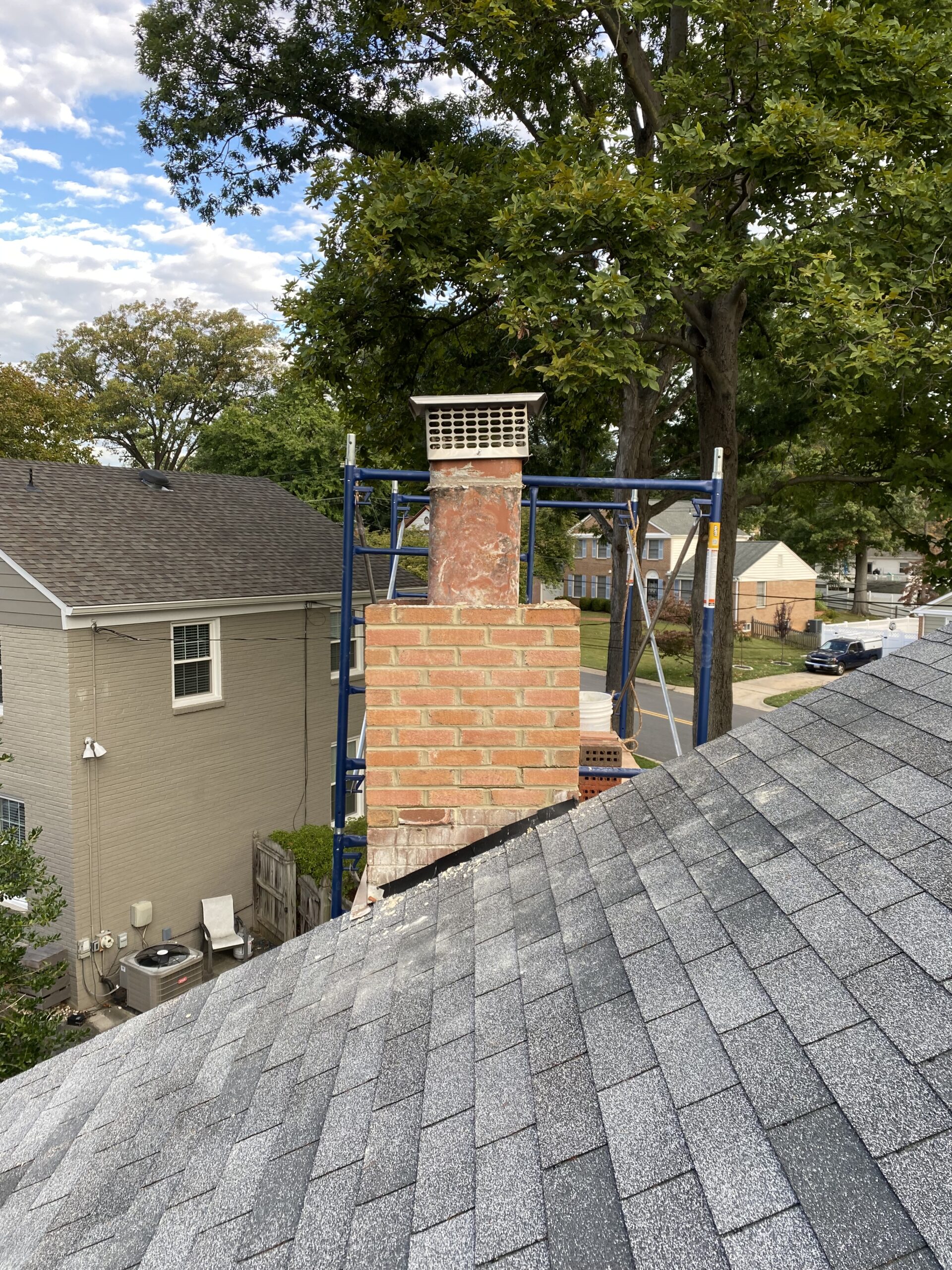 During Chimney Rebuild